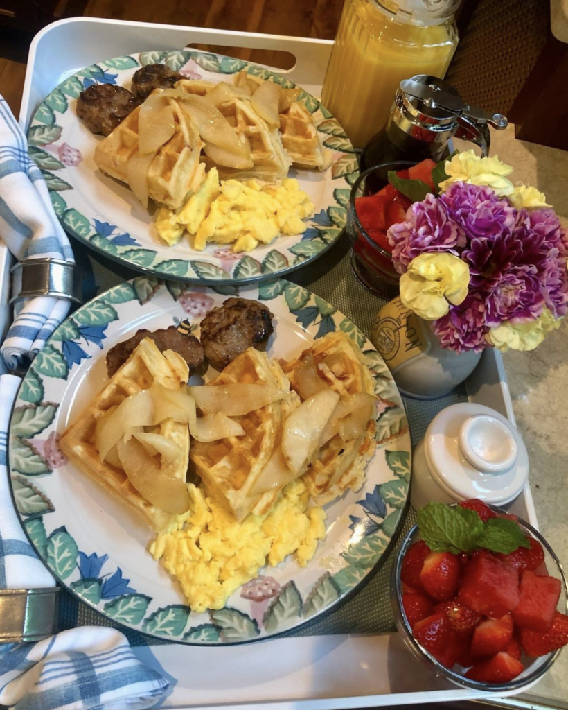 Breakfast at our asheville b&b