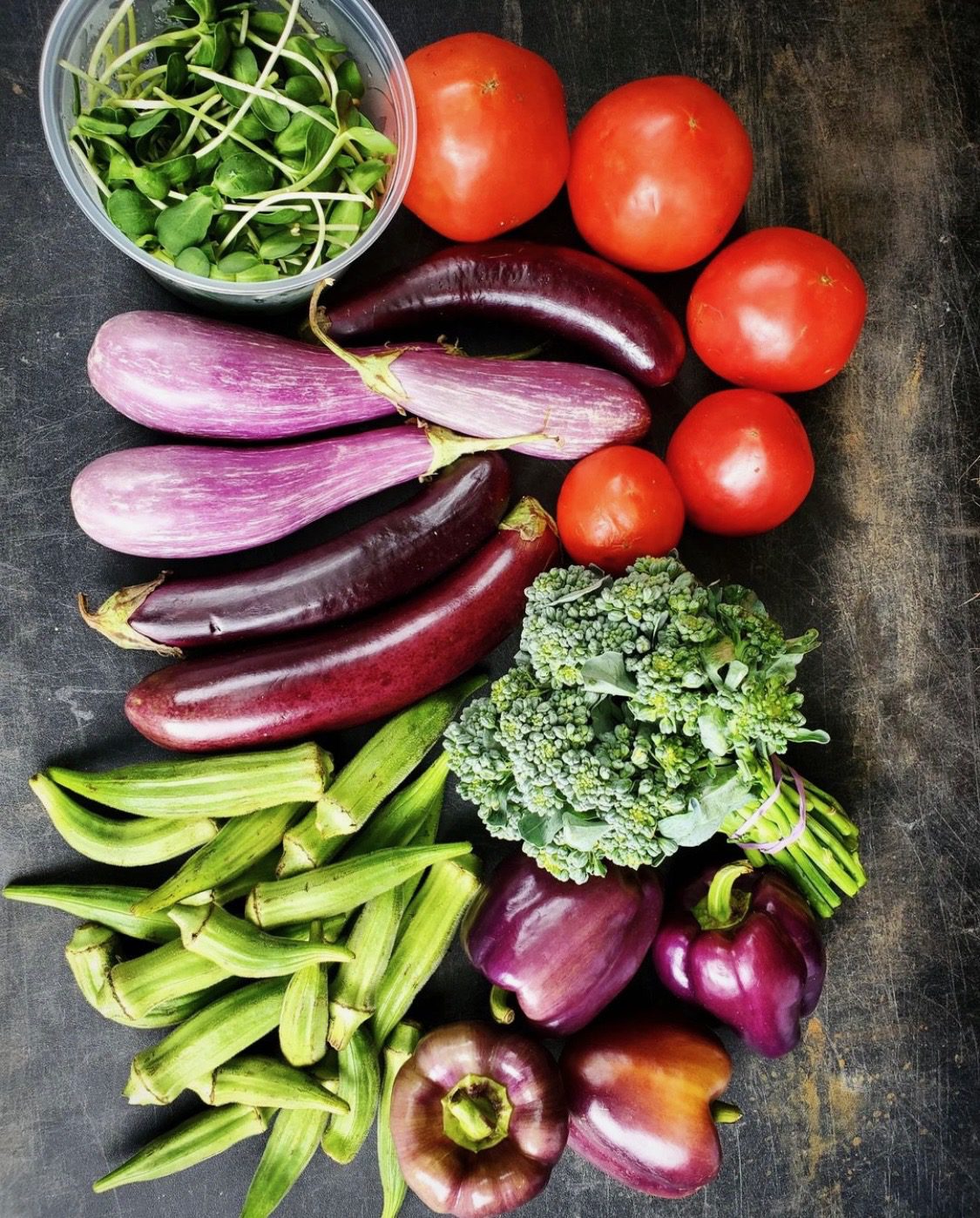 Fresh, local produce from Encompass Farms in Asheville, NC