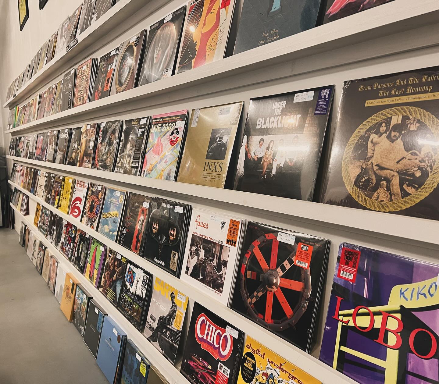 Record shelves at Records in the RAD